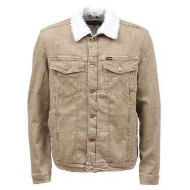 Imagem de Jaqueta Jeans Masculina Bege com Pelúcia Wrangler 38403