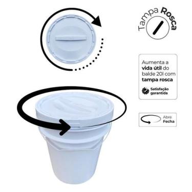 Imagem de Balde 20L Tampa De Rosquear Para Gelo Termico - Nastripack
