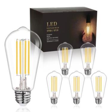 Imagem de Lâmpadas LED de filamento BORT ST58/ST19 6W (pacote com 6)