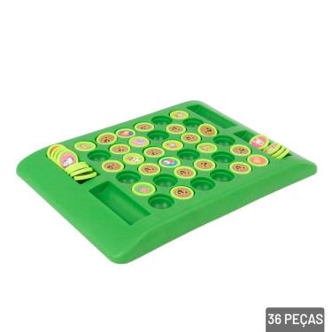 Imagem de Jogo da Memória 36 Peças Tabuleiro Animais  - Tudo em Caixa