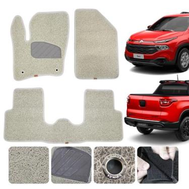 Imagem de Tapete carro Toro 2016 a 24 2025 Capacho Cor BEGE LUXO Linha Premium L