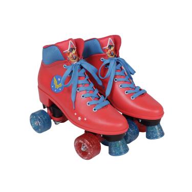 Imagem de Patins - Super Hero Girls - 34-35, Vermelho e Azul