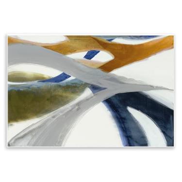 Imagem de Stupell Industries Design de arte de parede com gavinhas abstratas dinâmicas por Liz Jardine, 25 x 38 cm