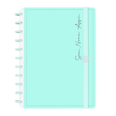Imagem de Caderno de Disco Inteligente Personalizado Iscool G Solid Colors Verde Oceano