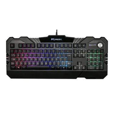 Imagem de Teclado Gamer Semi Mecânico 19 Teclas (Antighosting) Simultâneas Com Led e Multimidia - Ktrok Thoth