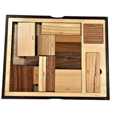 Imagem de Creative Crafthouse Calibron 12 - Impossible 12 Piece Wooden Brain Teaser for Adults - Very Difficult Wood Puzzle - Made in USA