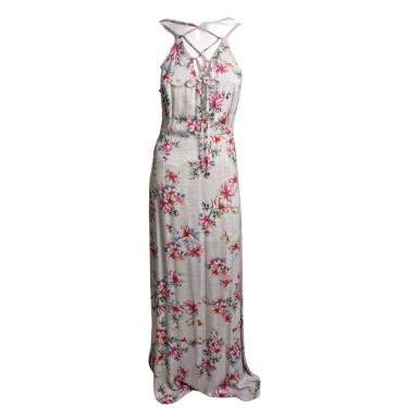 Imagem de Vestido Feminino Longo Floral Handbook 100% Viscose