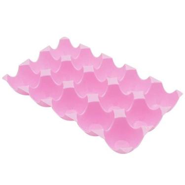 Imagem de Bandeja Para 15 Ovos Plástico Rosa - YAAY