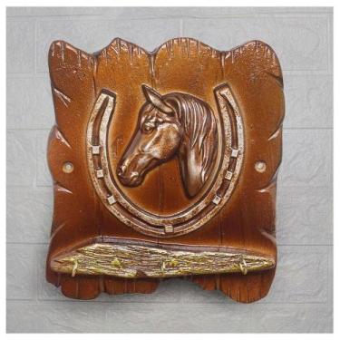 Imagem de Porta Chaves Ferradura Cavalo 22,5cm - Gici Casa