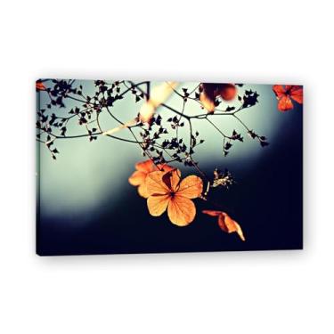 Imagem de Linhas claras, arte em tela vibrante Sunset Valley Landscape – Impressão de natureza fresca para sala de estar 80 x 120 cm emoldurada