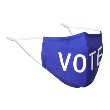 Imagem de Dresmannst Beau Ties Ltd. of Vermont Máscara Facial Lavável, 100% Algodão, Azul, Vote