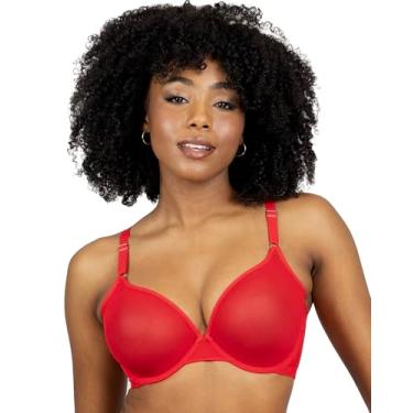 Imagem de Smart & Sexy Sutiã feminino de malha transparente com aro, disponível em pacotes individuais e 2!, Crantastic, 34DD