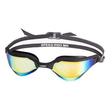 Imagem de 2X Óculos Natação Espelhado Leader Speed Pro Cor Preto