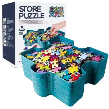 Imagem de Kit Separador Quebra Cabeça 6Un 500 A 1500 Peças Castela