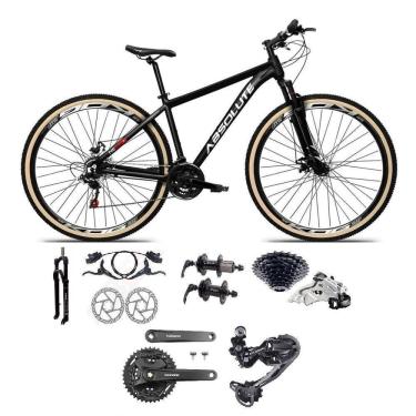 Imagem de Bicicleta Aro 29 Absolute Nero 5 Câmbios Shimano Deore/altus 27v Freio A Oléo Garfo C/trava Pneu C/faixa -preto Tam.19