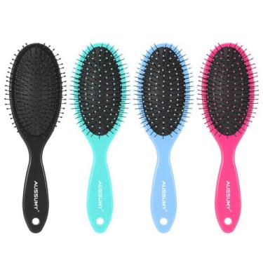 Imagem de Conjunto de escovas de cabelo Aussumy Air Cushion Detangler, pacote co
