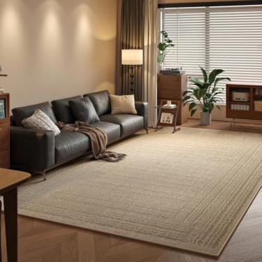 Imagem de Tapete grande para sala de estar, cabeceira, quarto, tapete de pelo de laço, tapetes à prova d'água (300x400 cm/WR2266-QT)