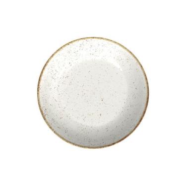 Imagem de Prato Fundo Tramontina Rústico Marrom em Porcelana Decorada 22 cm