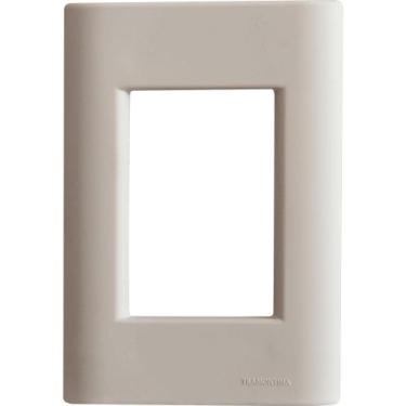 Imagem de Placa 3 Postos 4x2 Tramontina Giz Fendi sem Suporte