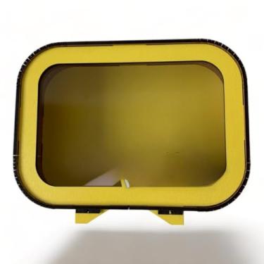 Imagem de Cofrinho Infantil Personalizado Em Com Chaveiro - Cofre Para CriançAs + Item De DecoraçãO(Amarelo)