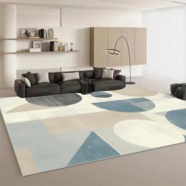 Imagem de Tapetes decorativos geométricos de luxo para sala de estar, estilo carpete, para sofás e pisos laterais, macios para quarto (80 x 160 cm (31 x 62 pol.)/hxx-250730000555)