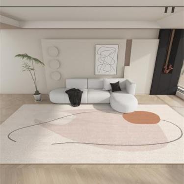 Imagem de Tapetes de luxo para sala de estar, macios e fofos, abstratos, para áreas grandes, grossos, para decoração de quarto, carpete de pelúcia para casa (200x250 cm/P)