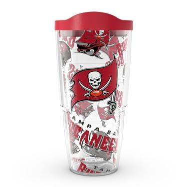 Imagem de Tervis NFL Tampa Bay Buccaneers - Copo de viagem com isolamento térmico de parede dupla feito nos EUA mantém as bebidas frias e quentes, 680 g,