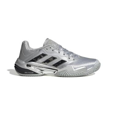 Imagem de adidas Barricade 13 Jubilee Tênis masculino, Prata metálico/prata metálico/cinza traço, 48