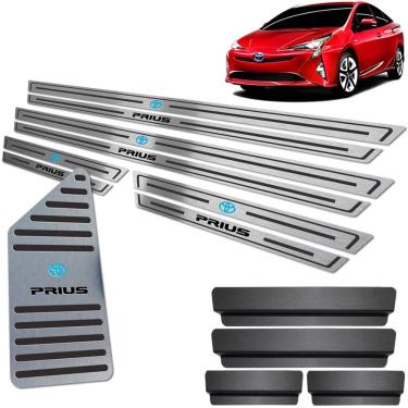 Imagem de Descanso De Pé + Soleiras Inox Toyota Prius 2018 Preto