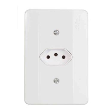 Imagem de Tomada 3p 10a Linha Millenium Mectronic - Conjunto De Tomadas Elétricas