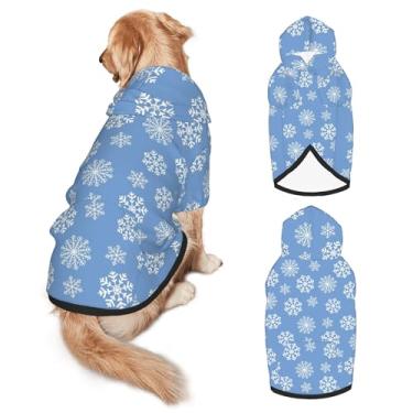 Imagem de Fantasia de cachorro de Natal com capuz para cães grandes - fantasia de Natal macia para animais de estimação com orifício e bolso, roupas engraçadas para cães de raça média a grande menino/menina - G