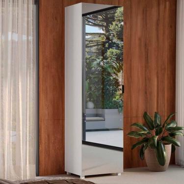 Imagem de Sapateira 60cm com Espelho Versa Home Branco