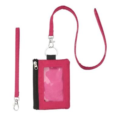 Imagem de PATIKIL Carteiras minimalistas com bloqueio RFID, fúcsia/rosa claro (2 cordões)