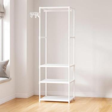 Imagem de Arara Cabideiro com Sapateira 1 Coluna Armário Organizador