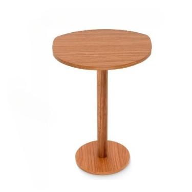 Imagem de Mesa de Canto para Sala, Mesa de Canto Madeira, Mesas Laterais Monopé de Madeira Design Orgânico Canto Cama Alt, 45 Ou 55cm, Mel(M)