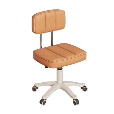 Imagem de WYUYIWH Banqueta de massagem giratória de 360° ajustável para salão de beleza, spa, tatuagem, cadeiras de escritório médico/banco de salão com rodas de encosto e banco de rolamento com moldura de