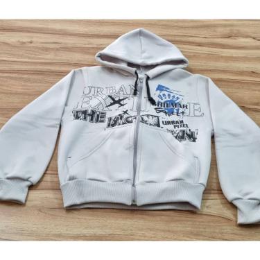 Imagem de Jaqueta Masculina Infantil Inverno Cinza Aviação 8