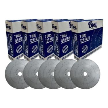 Imagem de Kit 5 Caixas Disco Tacografo Semanal DML 125KM/H 7Dias DML001