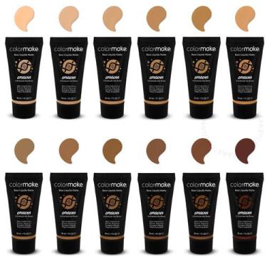 Imagem de Base Líquida Facial Matte Origens 30ml Uniformiza o Tom da Pele Colorm
