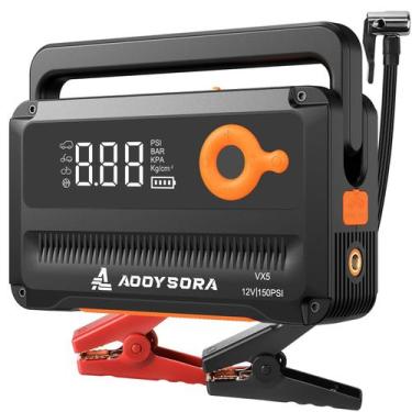 Imagem de Bateria de carro Jump Starter AOOYSORA 6000A 150PSI com compressor de 