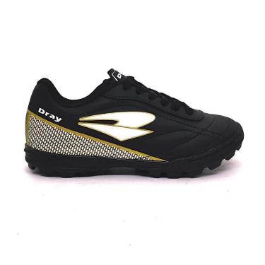 Imagem de Chuteira Infantil Dray Society Sintético Preta/Ouro 37880-Unissex