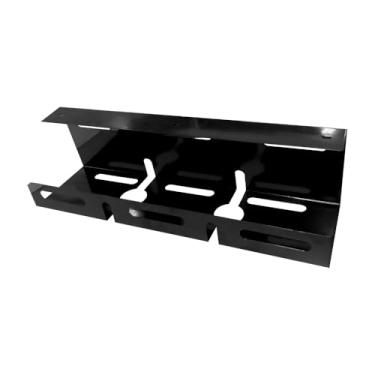 Imagem de Organizador de Cabos e Régua para Setup Gamer Escritório Esconder Fios Canaleta para Cabos(PRETO)