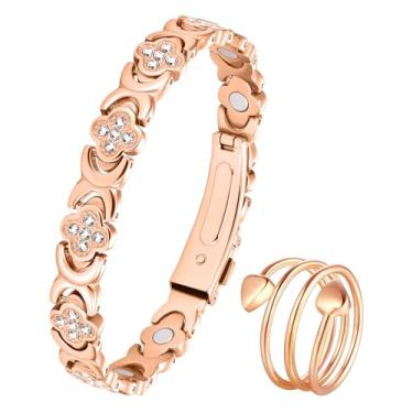 Imagem de Jeracol Pulseira magnética de cobre para mulheres