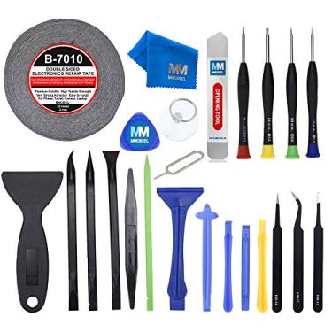 Imagem de MMOBIEL Kit de ferramentas de reparo compatível com iPhone, iPad, Samsung, tablet, laptop, Nintendo e mais - Conjunto de chaves de fenda de precisão - 24 peças - Kit de ferramentas universal