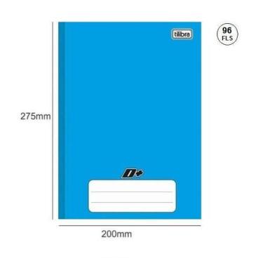 Imagem de Caderno Univ. Brochura Linha C/D 96 Fls Azul - Tilibra, Azul