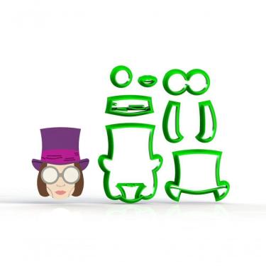 Imagem de Cortador Willy Wonka Modular Tamanho 5 Cm