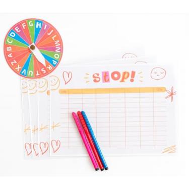 Imagem de Jogo Stop Criança Familia Educativo Diversão Brinquedo Tabuleiro Roleta