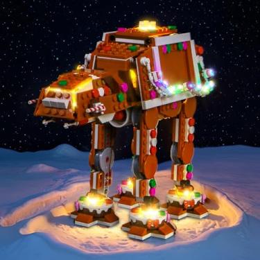 Imagem de LocoLee Customized Light kit Compatible with Lego 40806 Gingerbread at-at Walker - No Model Only Light, LED Lighting Accessories Compatible with Lego 40806 (Customized Version)