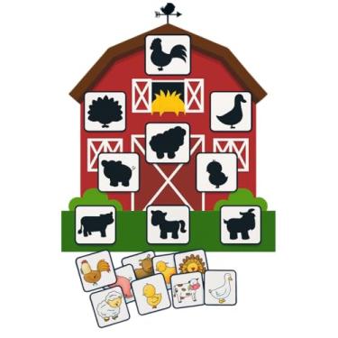 Imagem de Quebra Cabeça Infantil Educativo Pedagógico - Encaixa Fazendinha Animais