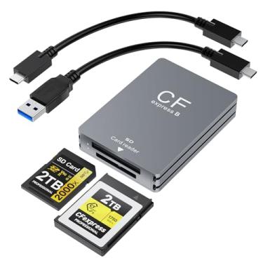 Imagem de Leitor de cartão CFexpress Tipo B/SD Dual Slot - USB C 3.2 Gen 2 10Gpbs